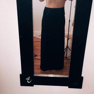 Long Black Maxi Skirt